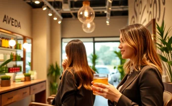 Enjoying a vibrant atmosphere at an Aveda salon San Diego, featuring skilled stylists and eco-friendly products.