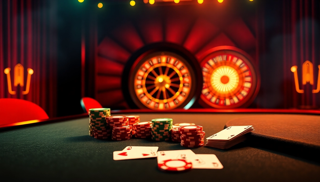 Engaging poker game action at https://alo789club.net/, featuring vibrant chips and casino excitement.