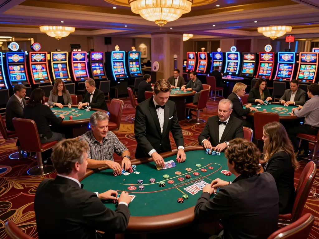 Các người chơi có kinh nghiệm đang đặt cược tại các bàn casino 12bet, bầu không khí sôi động và sống động.