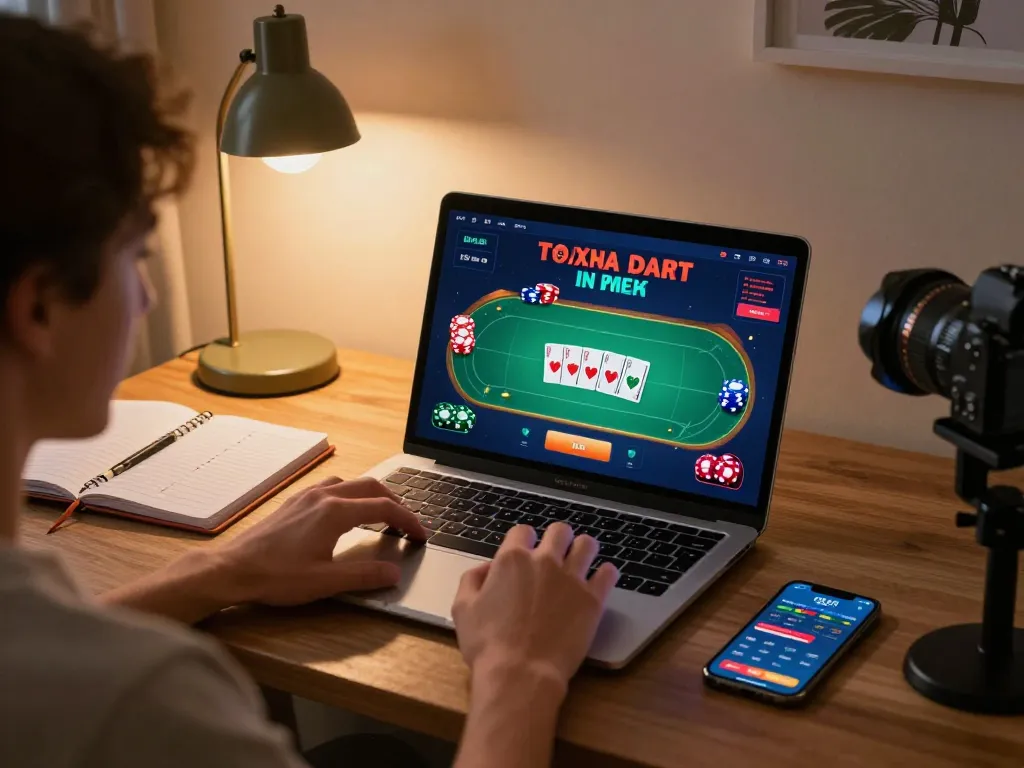 UU88 online gaming session with a player engaged in strategic bets on a laptop