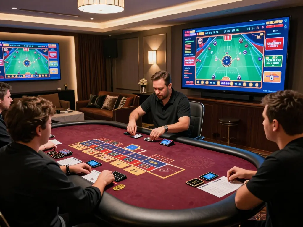 Engaging live dealer game experience at 88xeng online casino with players involved in strategic betting