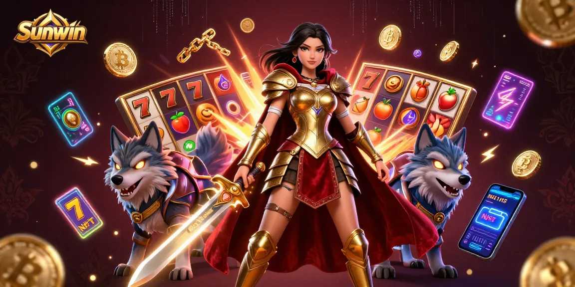 Engage in thrilling gameplay with Sunwin's immersive online casino experience featuring slot machines and vibrant gaming elements.