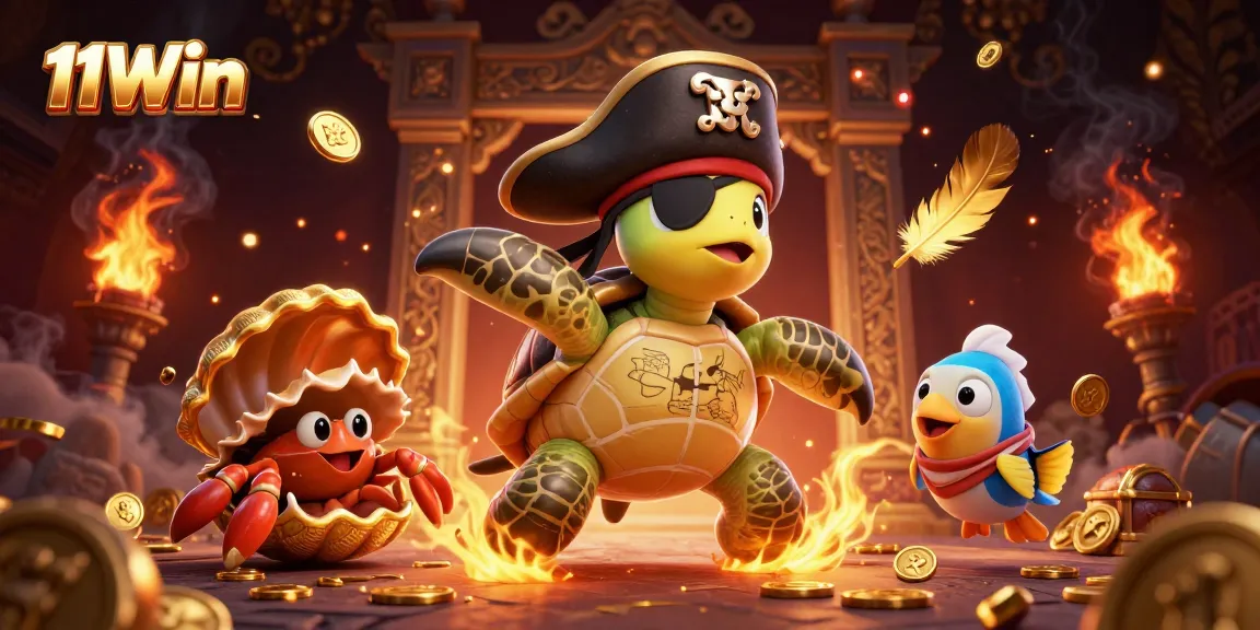 Experience thrilling gameplay with 11Win’s dynamic casino action featuring colorful characters and vibrant treasures.