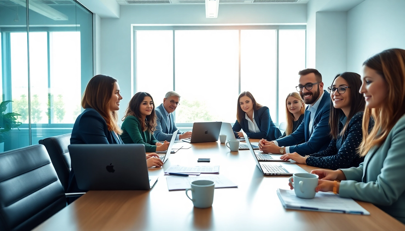 Finding the Ideal career in a vibrant office setting with diverse professionals collaborating.