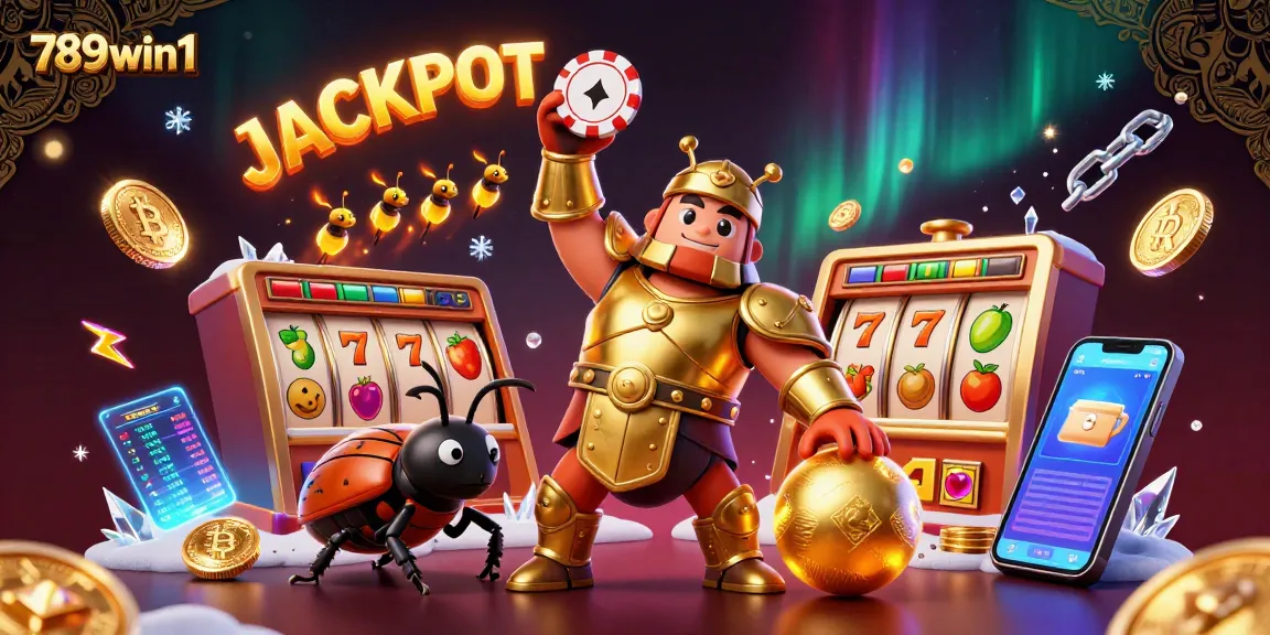 Engage with 789win1 to reveal jackpot wins in this vibrant casino hero scene.