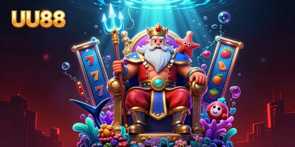 Spin for glory with UU88 slot reels, jackpot counters, and vibrant underwater elements!
