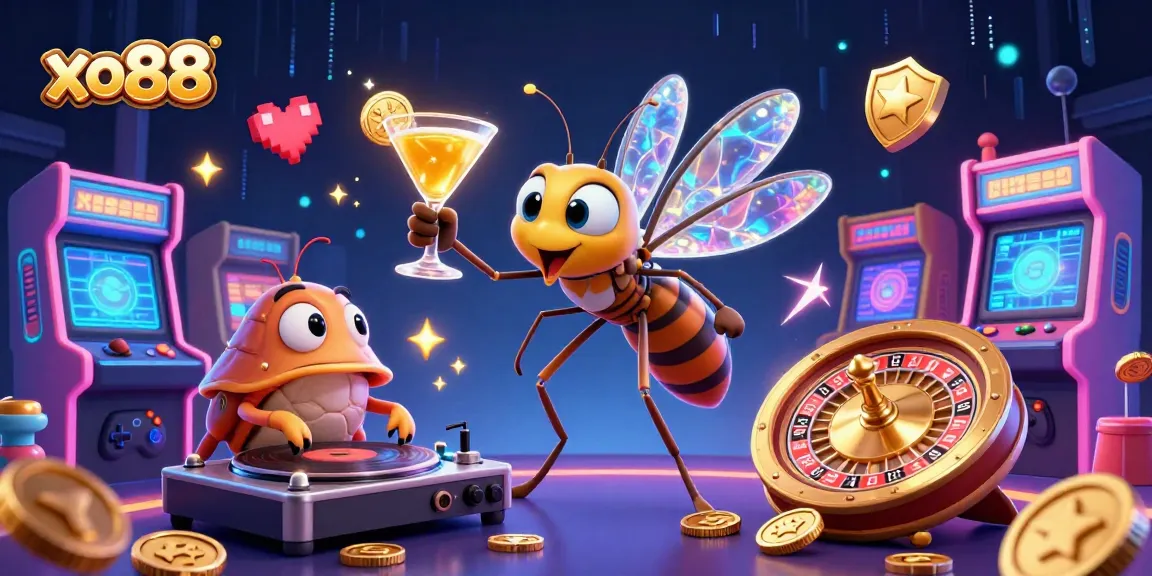 Experience the excitement of xo88 with vibrant characters and dynamic casino elements.
