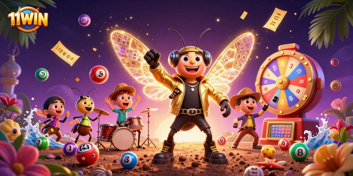 Experience the thrill of 11WIN with vibrant lottery elements and an exciting casino scene.