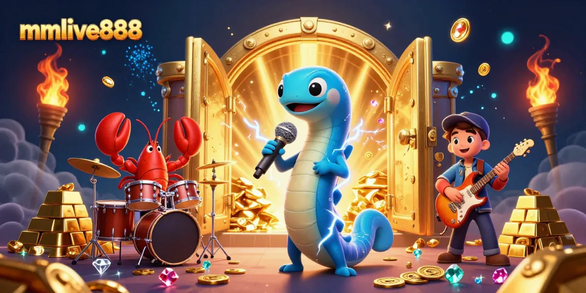 Experience exhilarating mmlive888 action with vibrant underwater casino scenes featuring electric eel DJ and more.